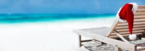 Weihnachtsurlaub am Strand Red Holiday